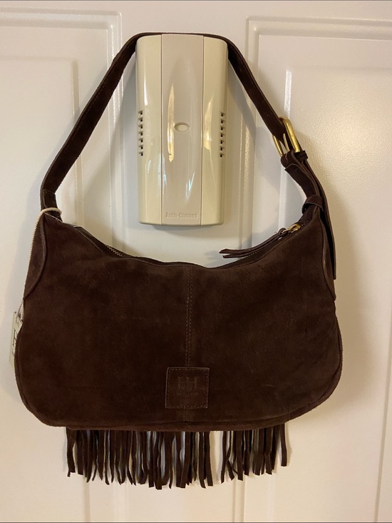 Haute Hippie Handbags - 🤎Brown Suede Fringe Shoulder Bag🤎